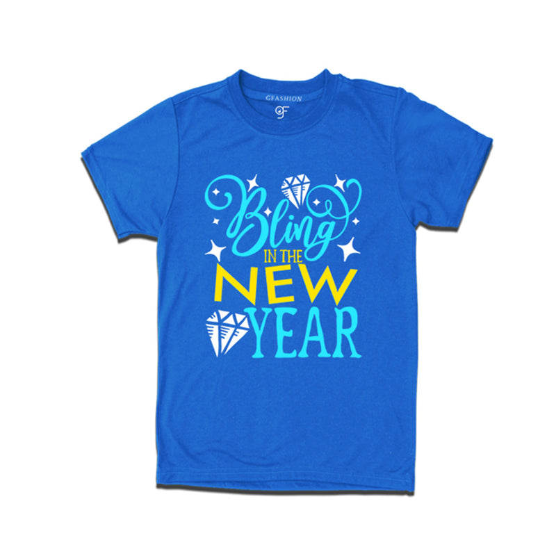Bling in the New Year T-shirts for Men-Women-Boy-Girl in Blue Color avilable @ gfashion.jpg