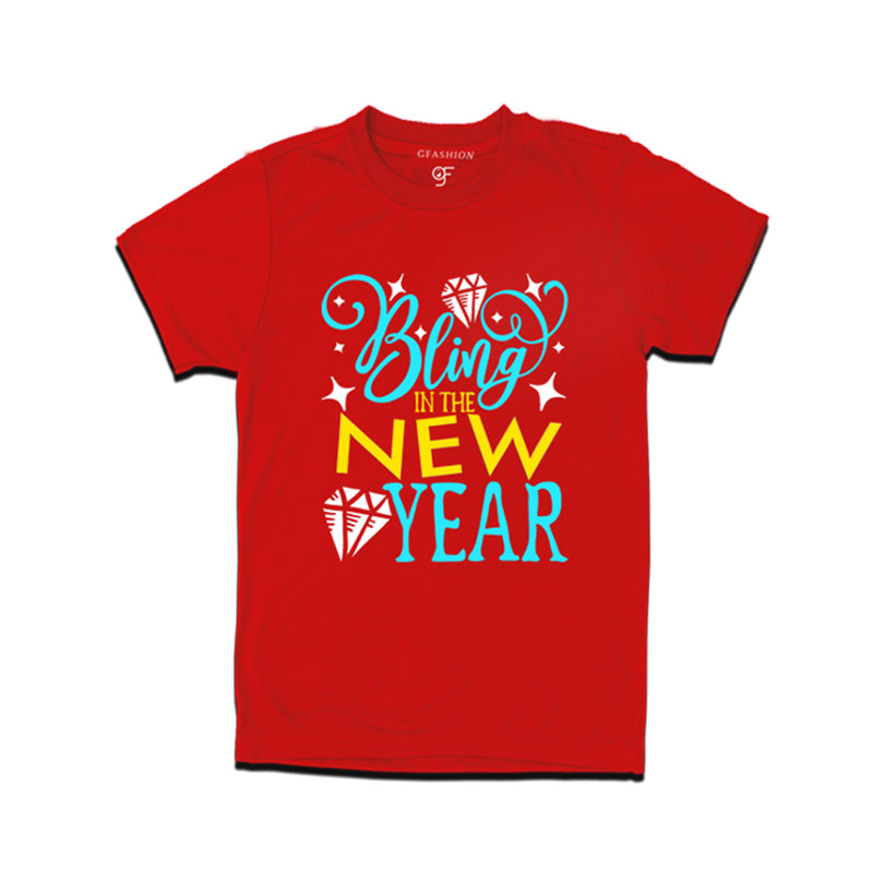 Bling in the New Year T-shirts for Men-Women-Boy-Girl in Red Color avilable @ gfashion.jpg