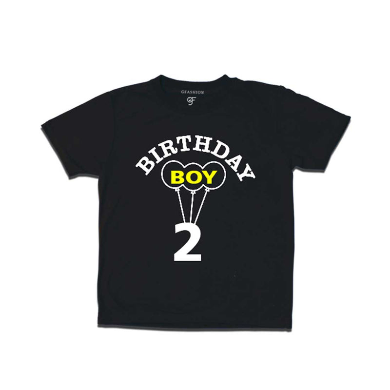 Boy 2nd Birthday T-shirt-Black-gfashion 