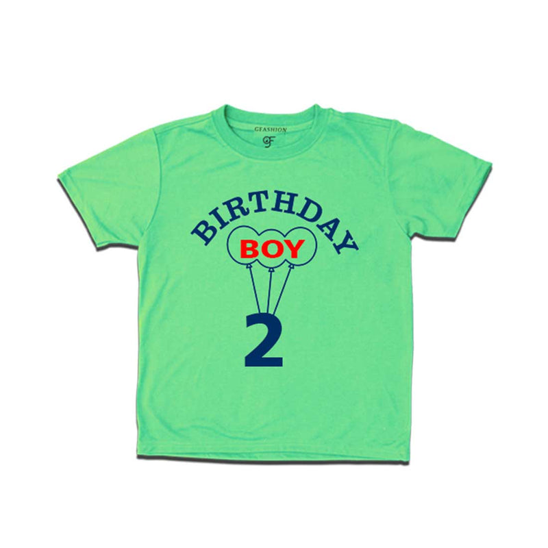 Boy 2nd Birthday T-shirt-Pista Green-gfashion 