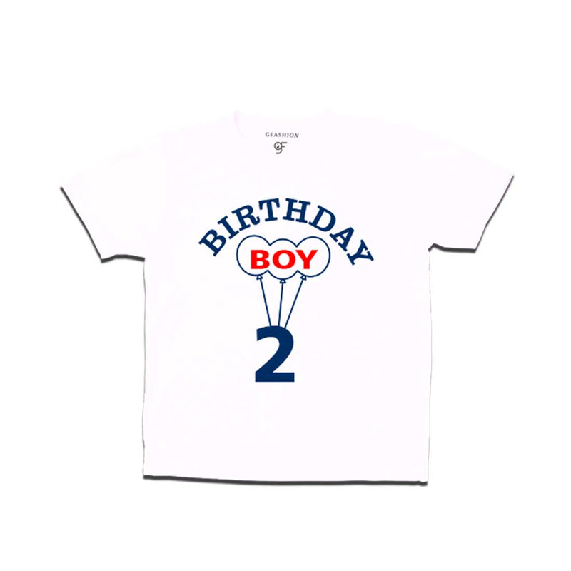 Boy 2nd Birthday T-shirt-White-gfashion 