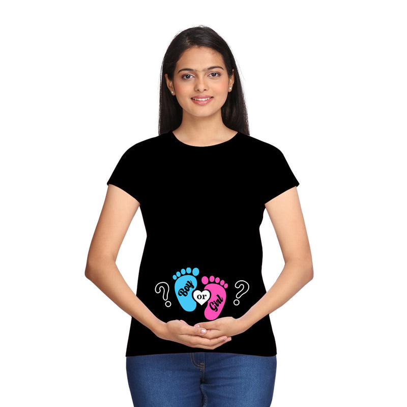 Boy (or) Girl Maternity T-shirts in Black Color  available @ gfashion.jpg