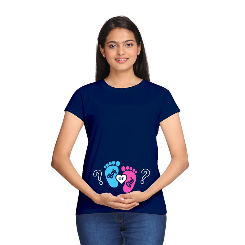 Boy (or) Girl Maternity T-shirts in Navy Color  available @ gfashion.jpg