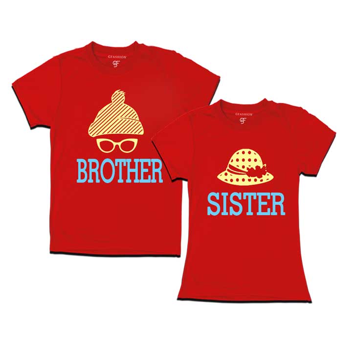 Brother-Sister T-shirts in Red Color  available @ gfashion.jpg