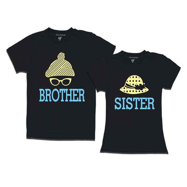 Brother-Sister T-shirts in Black Color  available @ gfashion.jpg