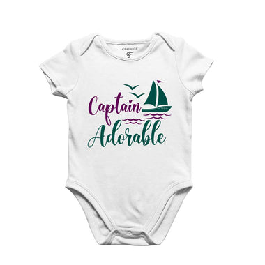 Captain Adorable-Baby Bodysuit or Rompers or Onesie in White Color available @ gfashion.jpg
