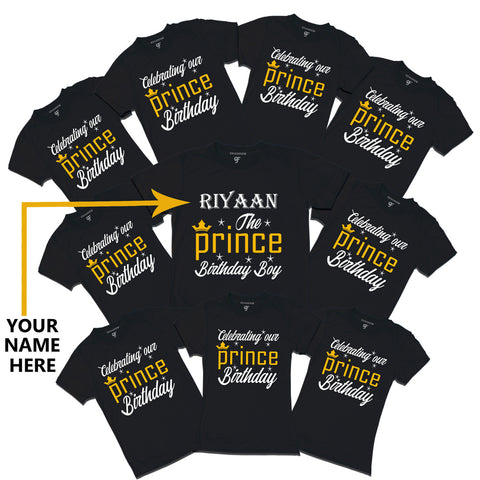 Celebrating Birthday T-shirts with Prince Name-group