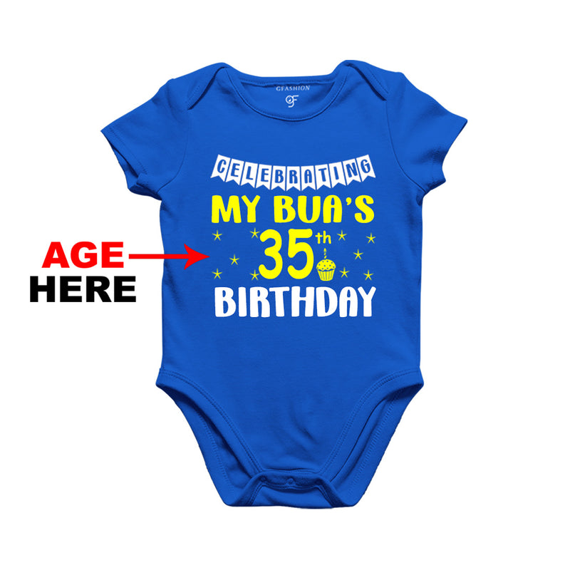 Celebrating My Bua's Birthday Age Customized Onesie or Bodysuit or Rompers in Blue Color available @ gfashion.jpg