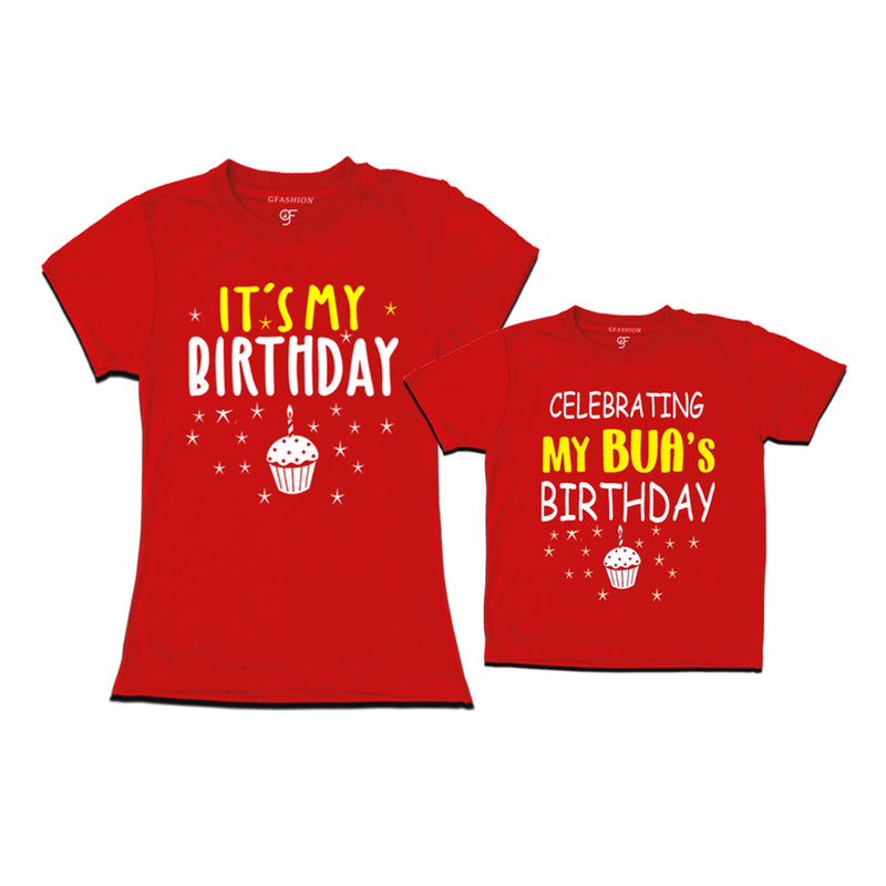 Celebrating My Bua's Birthday T-shirts in Red Color available @ gfashion.jpg