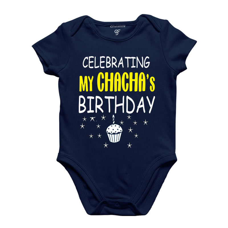 Celebrating My Chacha's Birthday Bodysuit or Rompers in Navy Color available @ gfashion.jpg