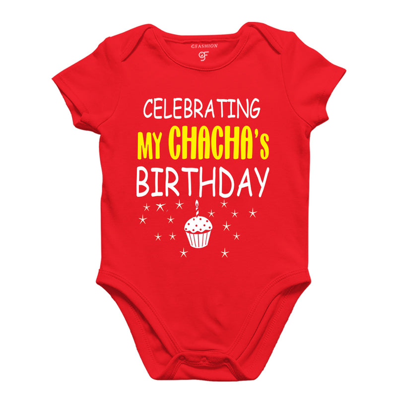 Celebrating My Chacha's Birthday Bodysuit or Rompers in Red Color available @ gfashion.jpg
