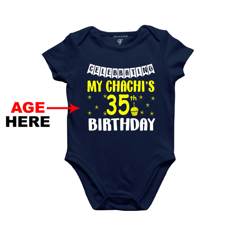 Celebrating My Chachi's Birthday Age Customized Onesie or Bodysuit or Rompers in Navy Color available @ gfashion.jpg