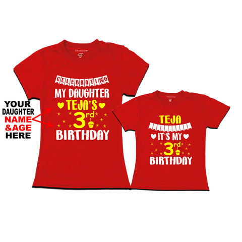 Celebrating My Daughter's Birthday -Name and Age Customized T-shirts with Mom in Red Color available @ gfashion.jpg