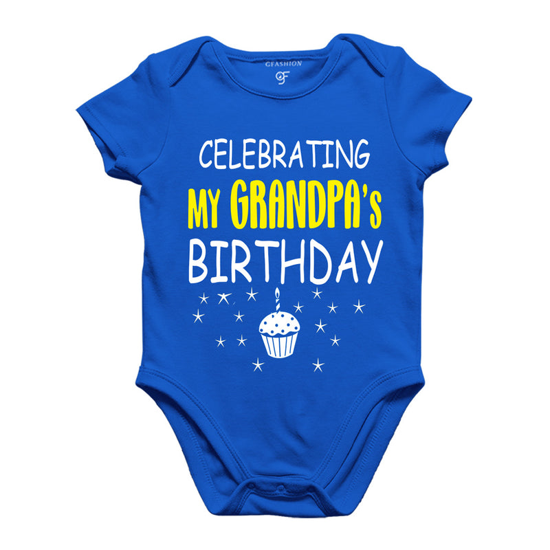 Celebrating My Grandpa's Birthday Bodysuit or Rompers in Blue Color available @ gfashion.jpg