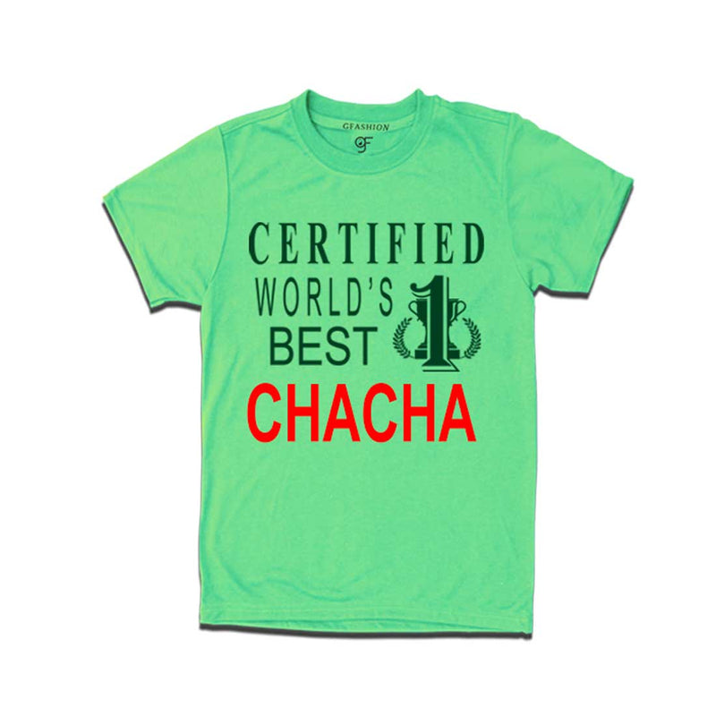 Certified World's Best Chacha T-shirts-Pista Green-gfashion