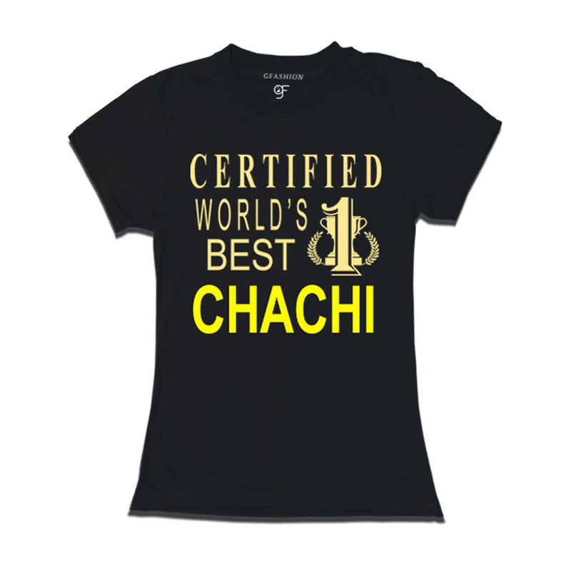 Certified World's Best Chachi T-shirts-Black-gfashion