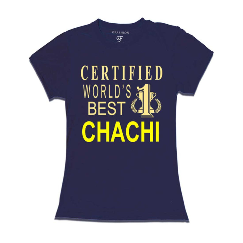 Certified World's Best Chachi T-shirts-Navy-gfashion