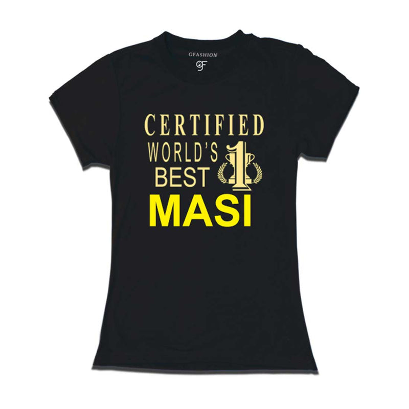Certified World's Best Masi T-shirts-Black-gfashion
