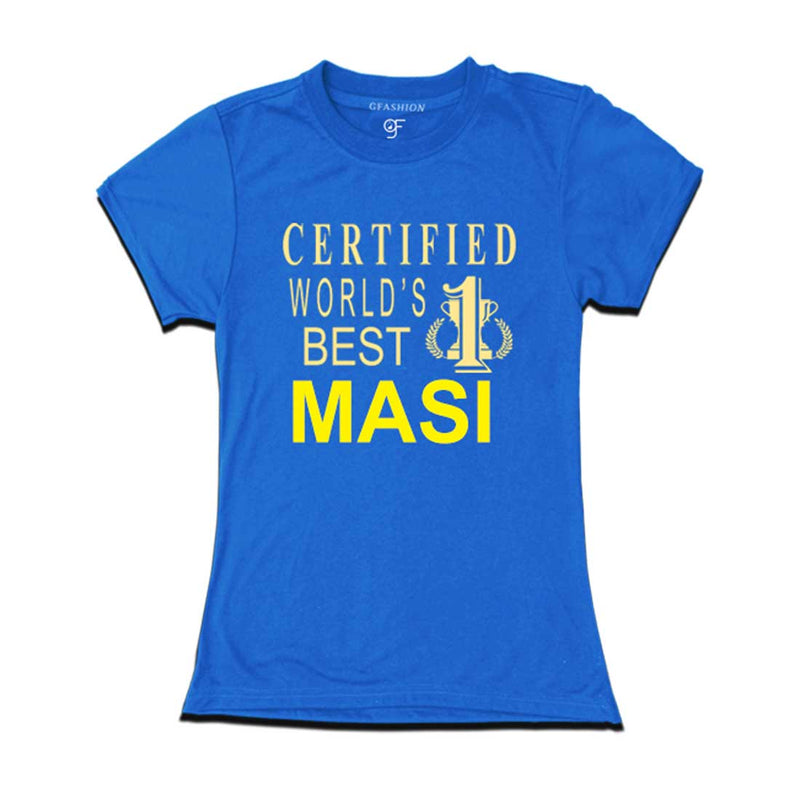 Certified World's Best Masi T-shirts-Blue-gfashion