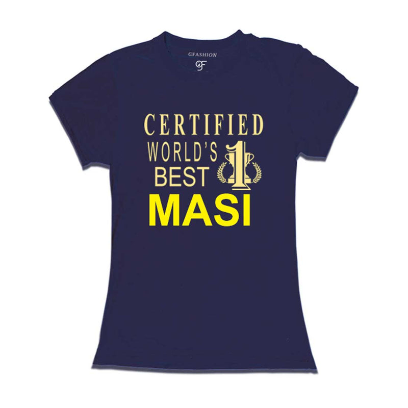 Certified World's Best Masi T-shirts-Navy-gfashion