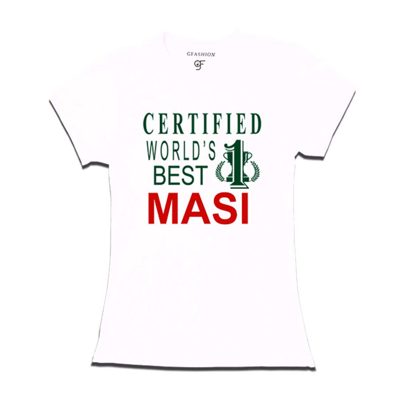 Certified World's Best Masi T-shirts-White-gfashion