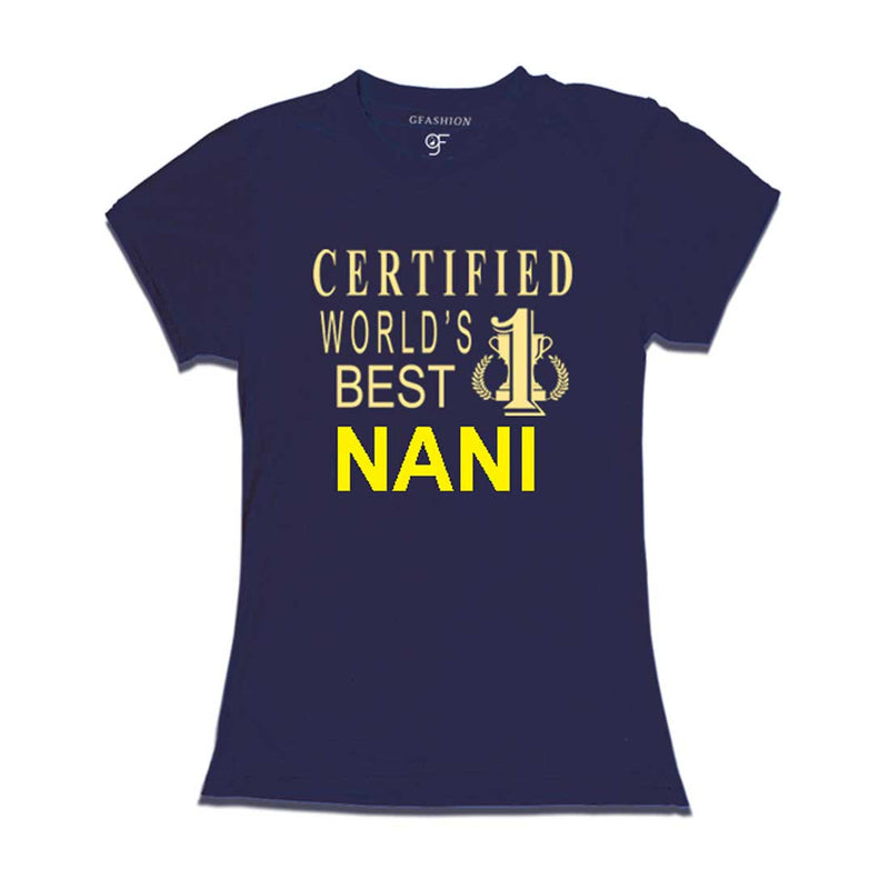 Certified World's Best Nani T-shirts-Navy-gfashion