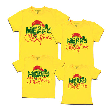 Christmas T-shirts for Family-Friends-Group in Yellow Color avilable @ gfashion.jpg