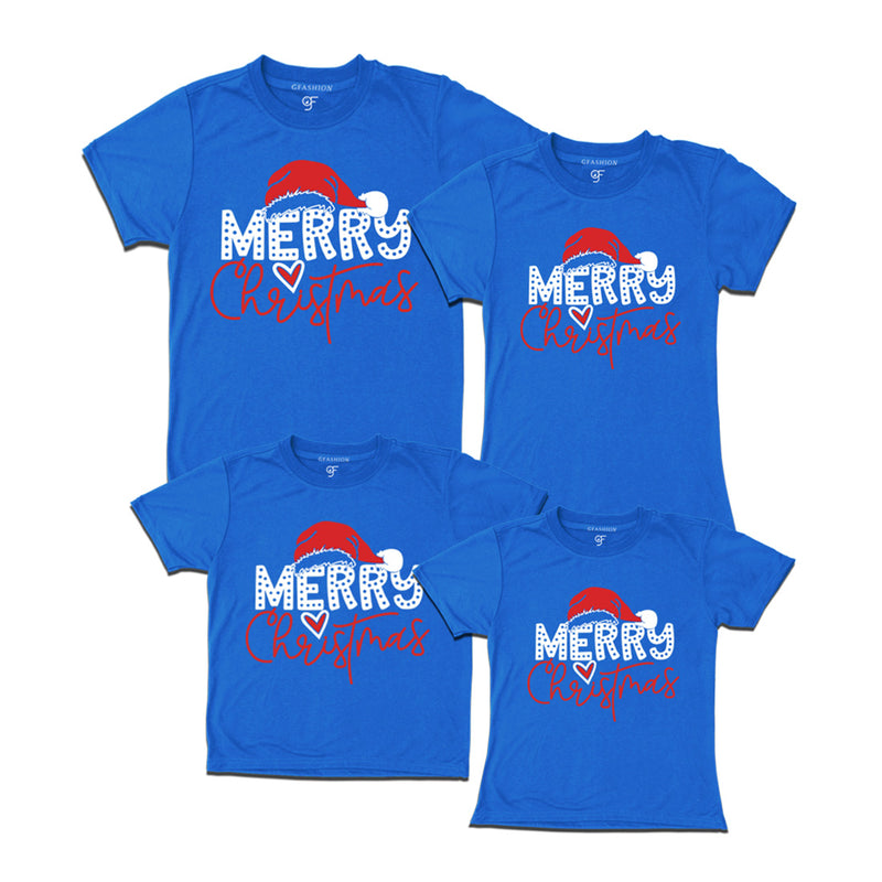 Christmas T-shirts for Family in Blue Color avilable @ gfashion.jpg
