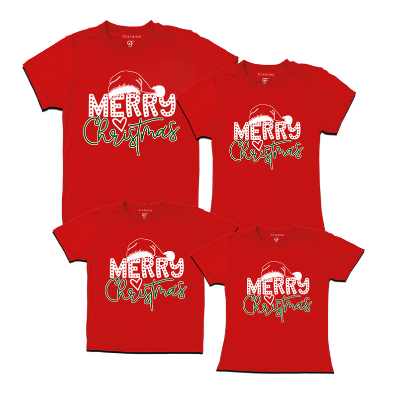 Christmas T-shirts for Family in Red Color avilable @ gfashion.jpg