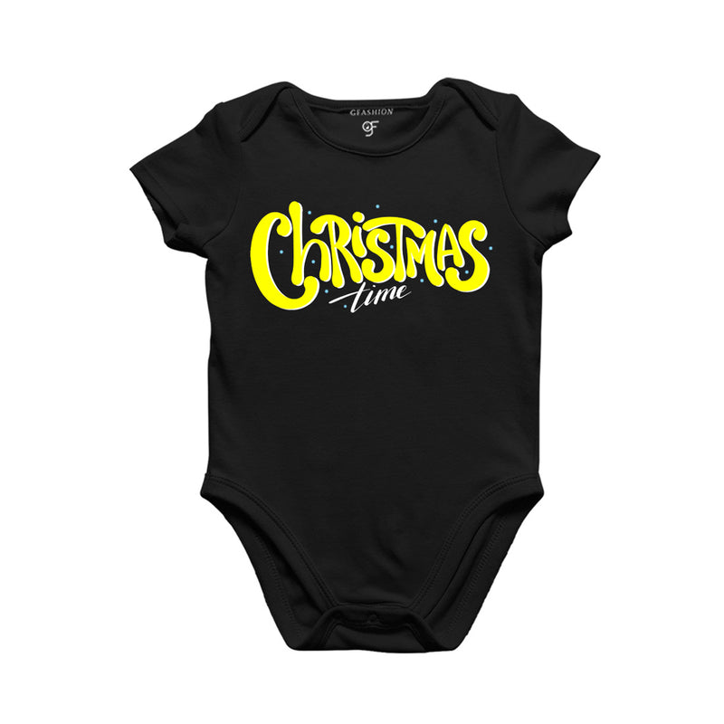 Christmas Time Baby Bodysuit or Rompers or Onesie in Black Color avilable @ gfashion.jpg