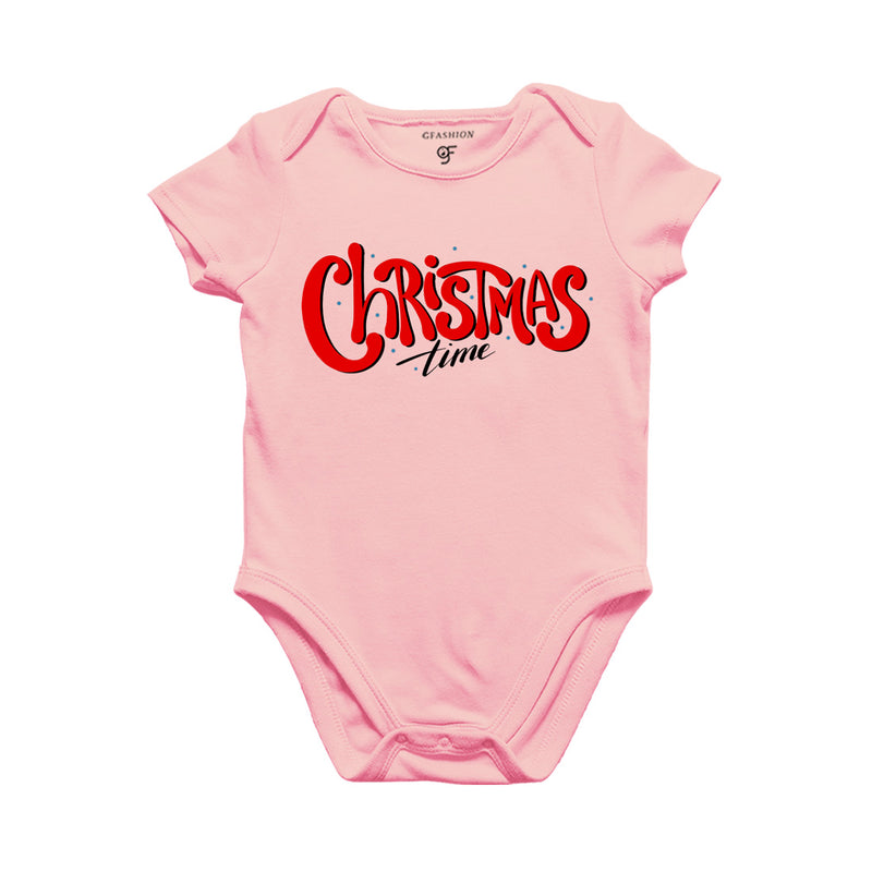Christmas Time  Baby Bodysuit or Rompers or Onesie in Pink Color avilable @ gfashion.jpg