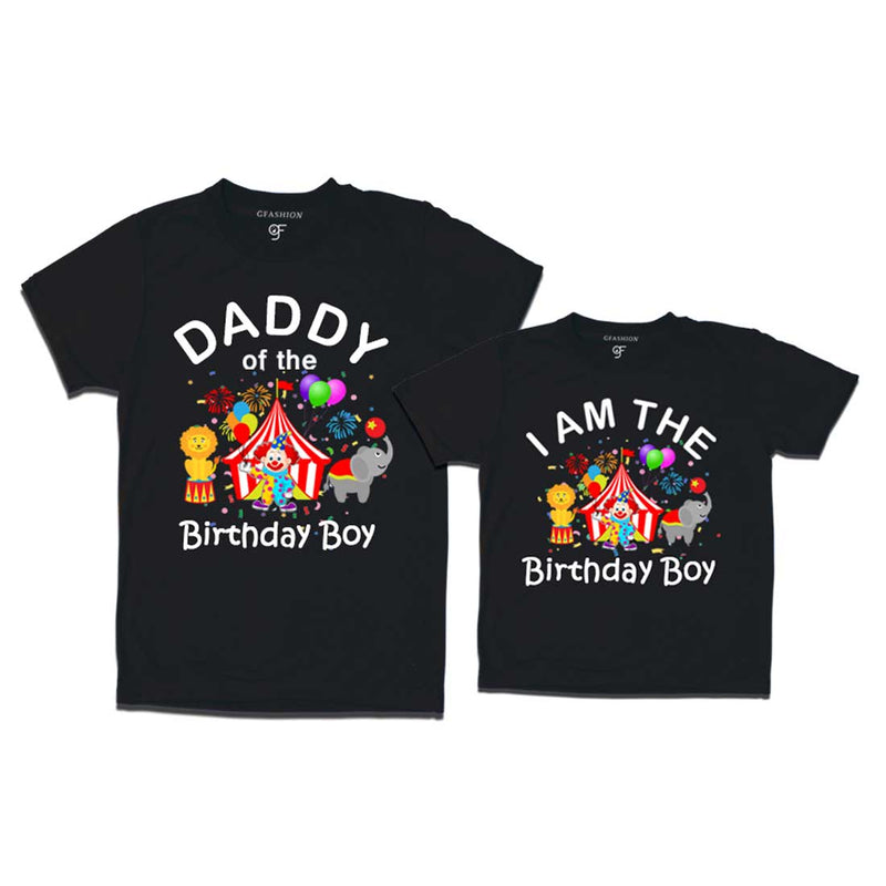 Circus Theme Birthday T-shirts for Dad and Son in Black Color available @ gfashion.jpg