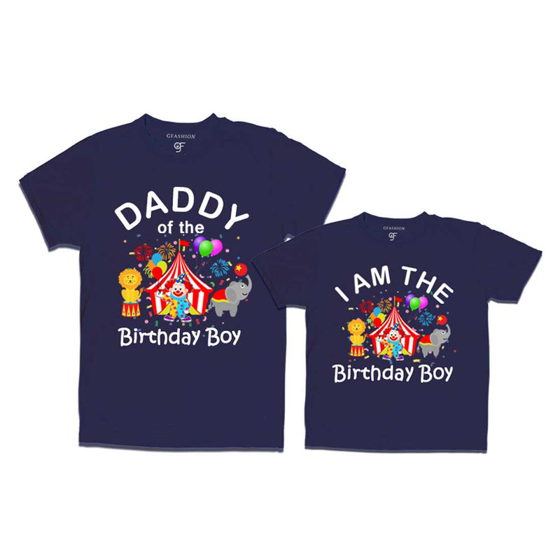 Circus Theme Birthday T-shirts for Dad and Son in Navy Color available @ gfashion.jpg