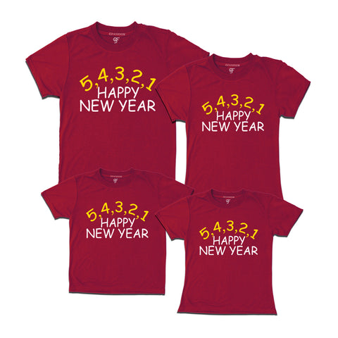Countdown Starts 5,4,3,2,1...Happy New Year-Group in Maroon Color avilable @ gfashion.jpg