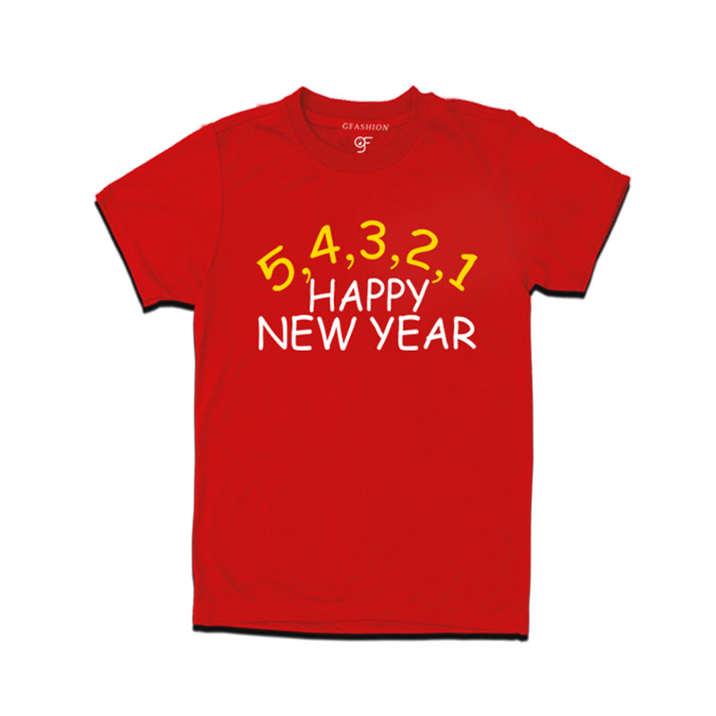 Countdown starts 5,4,3,2,1...Happy New Year for Men-Women-Boy-Girl in Red Color avilable @ gfashion.jpg