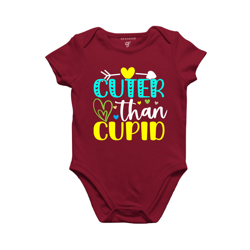 Cuter than cupid Baby Rompers in Maroon Color available @ gfashion.jpg
