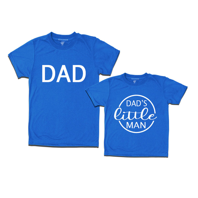 Dad-Dad's Little Man T-shirts in Blue Color available @ gfashion.jpg