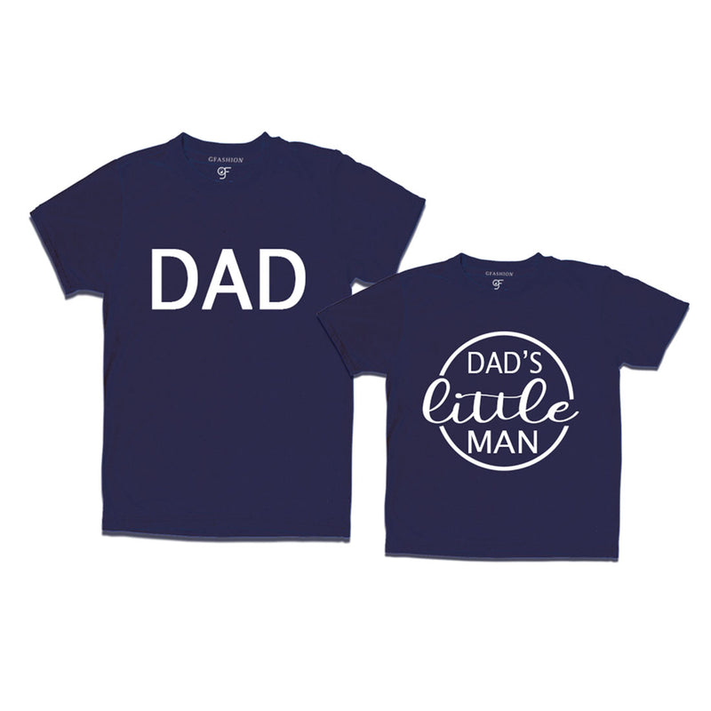 Dad-Dad's Little Man T-shirts in Navy Color available @ gfashion.jpg