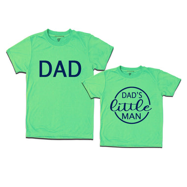 Dad-Dad's Little Man T-shirts in Pista Green Color available @ gfashion.jpg