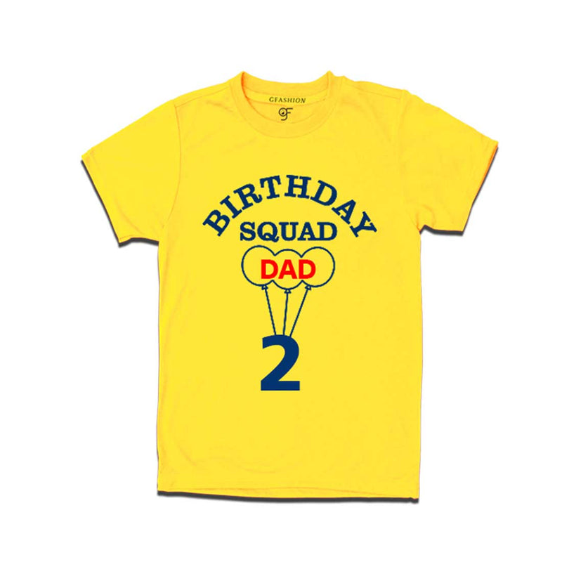 Squad Dad 2nd Birthday T-shirt-Yellow-gfashion