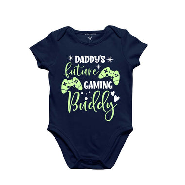 Daddy's Future Gaming Buddy-Baby Bodysuit or Rompers or Onesie in Navy Color available @ gfashion.jpg