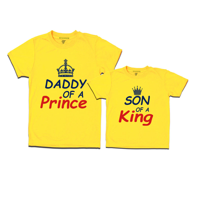 Daddy of a Prince-Son of a King T-shirts in Yellow Color  available @ gfashion.jpg
