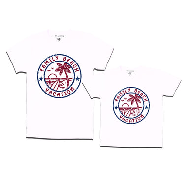 Family Beach Vacation Combo T-shirts in White Color available @gfashion.jpg