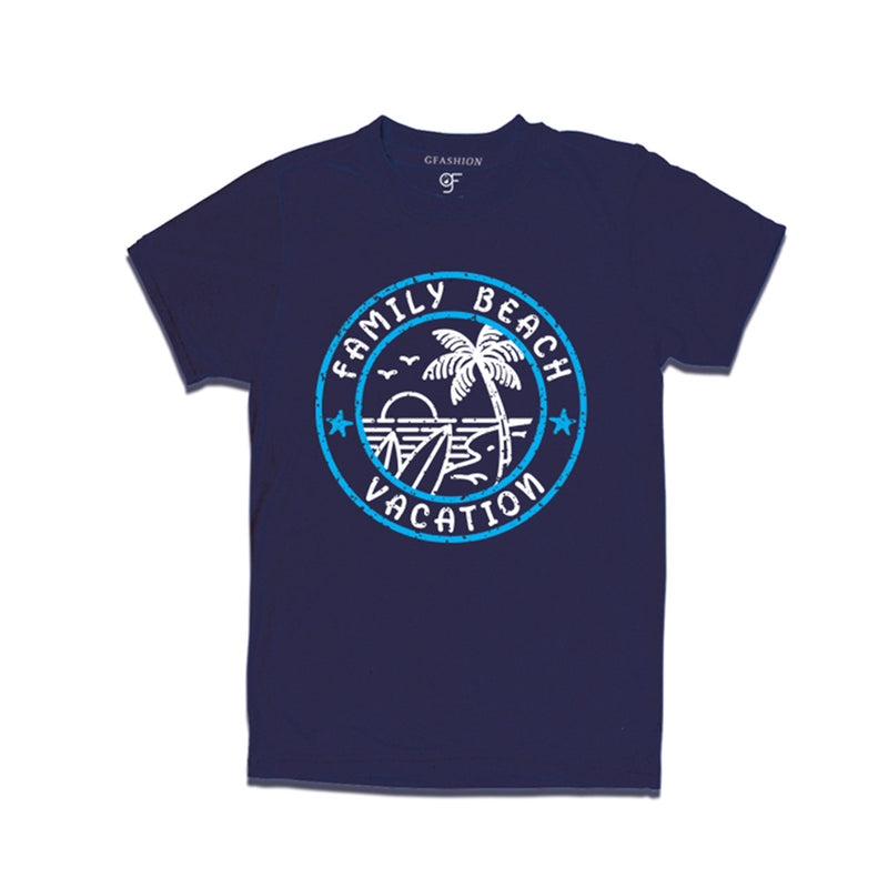 Family Beach Vacation T-shirts in Navy Color available @gfashion.jpg