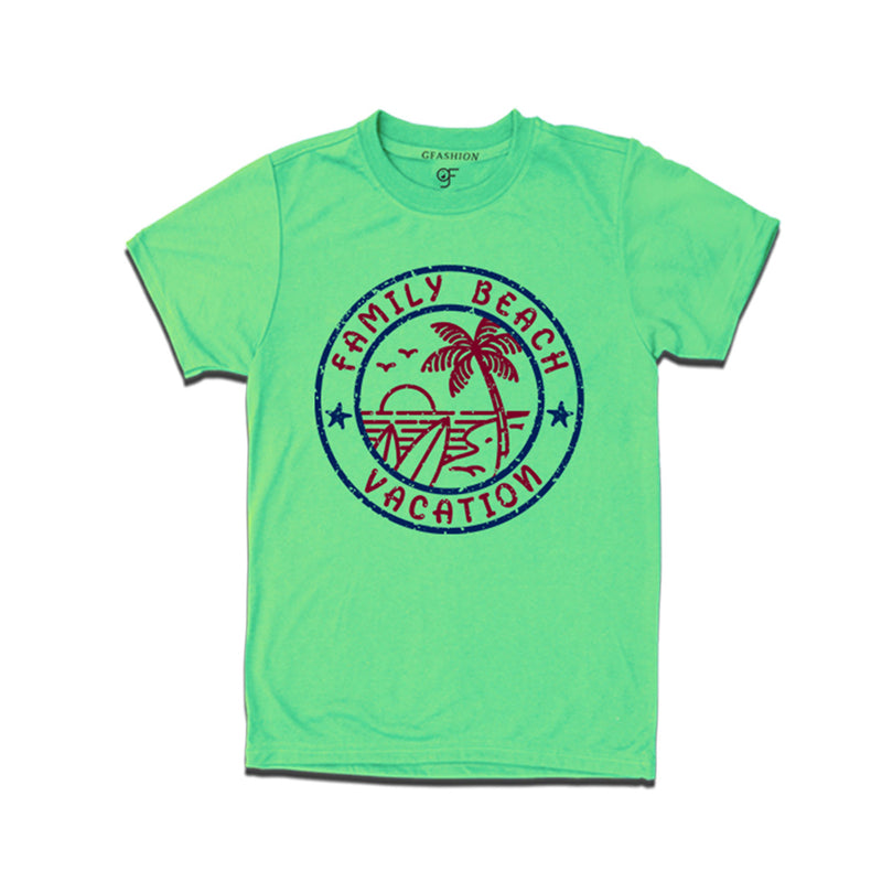 Family Beach Vacation T-shirts in Pista Green Color available @gfashion.jpg