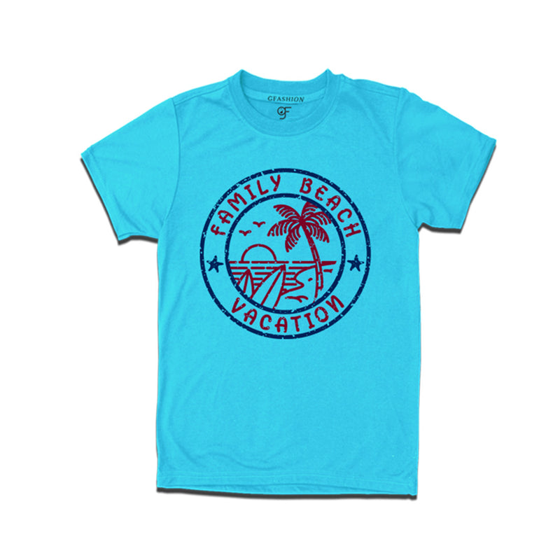 Family Beach Vacation T-shirts in Sky Blue Color available @gfashion.jpg
