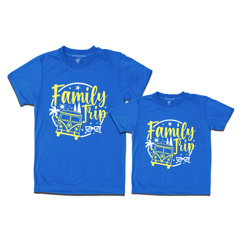 Family Trip Combo T-shirts in Blue Color available @gfashion.jpg