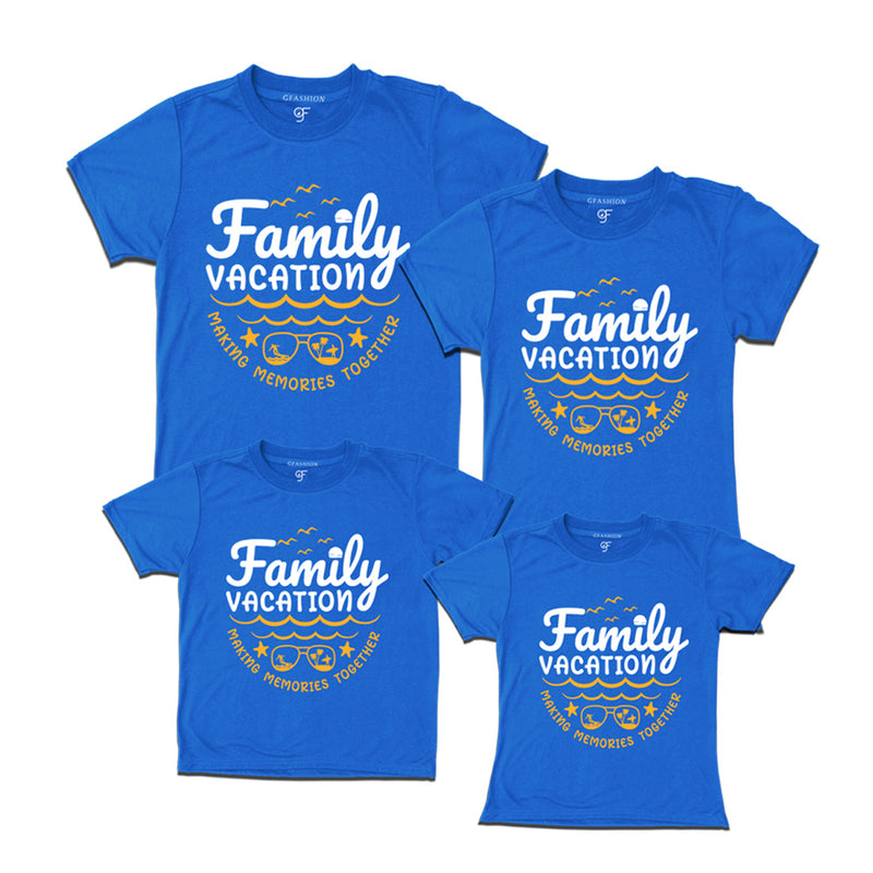 Family Vacation Makes Memories Together T-shirts in Blue Color available @ gfashion.jpg