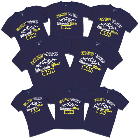 Family Vacay Mountain Mode On T-shirts-Group