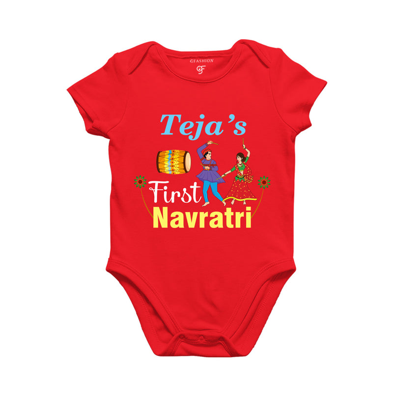 First Navratri onesie bodysuit rompers with name